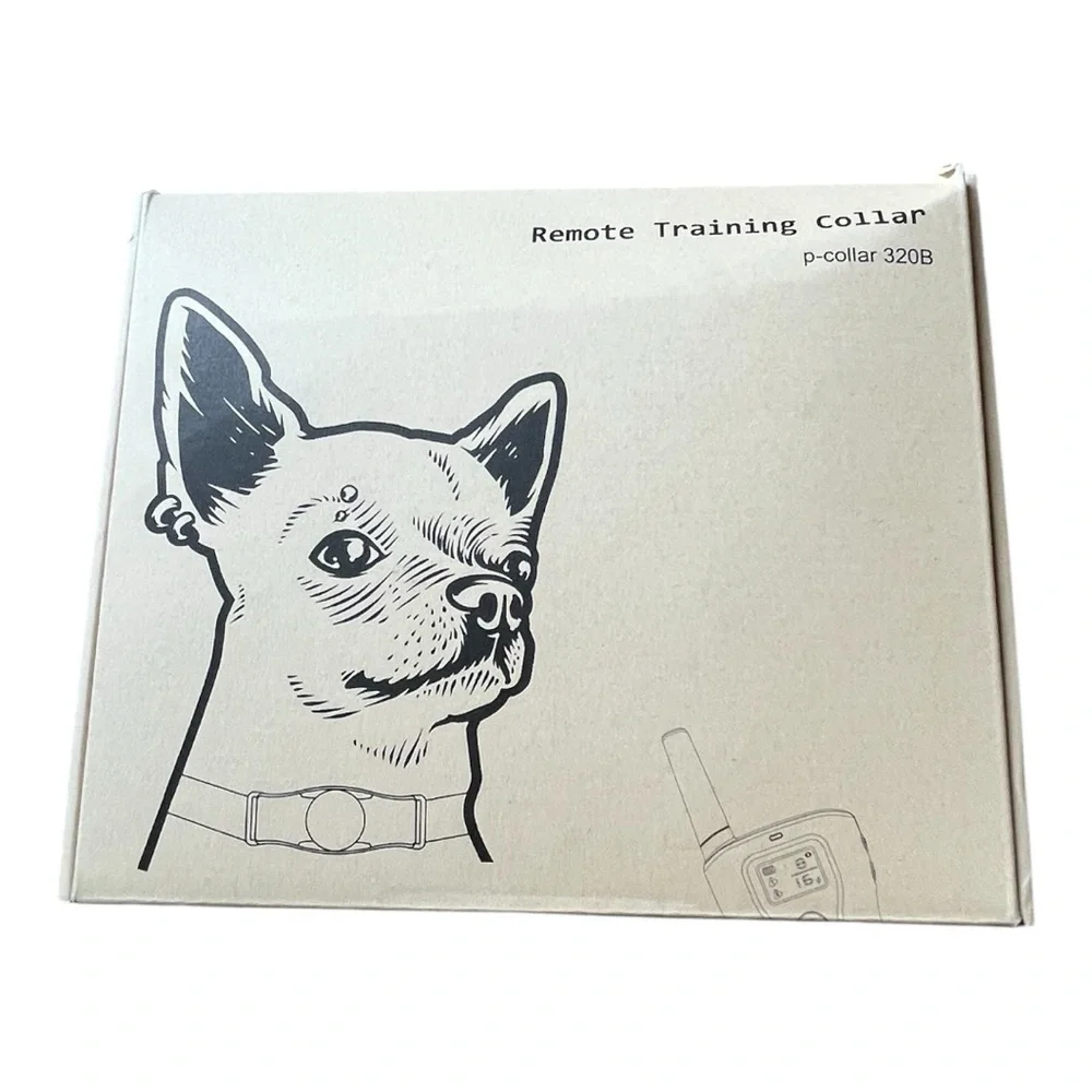 Casfuy 1000-ft Remote Rechargeable Waterproof Dog Training Collar‎ 2 Count